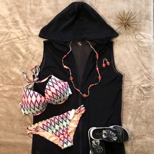 In The Sun Hooded Beach Cover Up